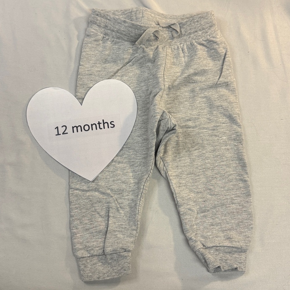 H&M - Light Grey Organic cotton Kids Joggers/Sweatpants